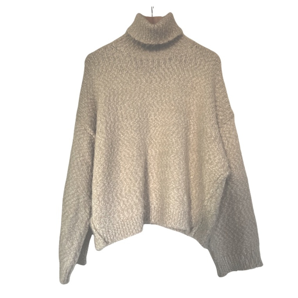 Topshop Beige Turtleneck Sweater
